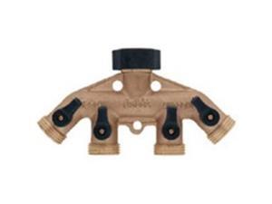 4Port Manifold Brass Hose End ORBIT IRRIGATION PRODUCTS 62010N 046878620100 4Port Manifold Brass Hose End ORBIT IRRIGATION PRODUCTS 62010N 046878620100