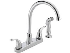 2H Ktchn Fauct Chrm Arc Spry DELTA FAUCET CO Delta Kitchen Double Handle 2H Ktchn Fauct Chrm Arc Spry DELTA FAUCET CO Delta Kitchen Double Handle