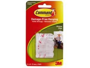 3M 17210 Command Picture Clips 6 clips, 8 strips/pack 3M 17210 Command Picture Clips 6 clips, 8 strips/pack