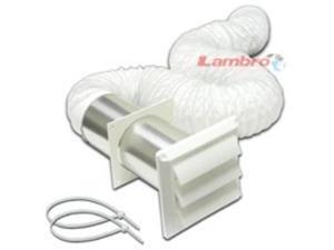 Lambro Industries 266W 4X8 Vinyl Duct Vent Kit Vinyl Duct W/Louvered Vent Hood - Lambro Industries 266W 4X8 Vinyl Duct Vent Kit Vinyl Duct W/Louvered Vent Hood -
