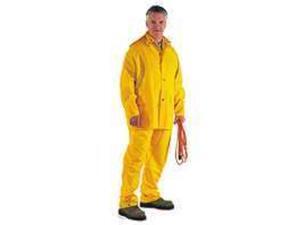 Diamondback SRS3/111-L Large 3-Piece Yellow Poly Rainsuit 3-Piece Heavy-Duty - E Diamondback SRS3/111-L Large 3-Piece Yellow Poly Rainsuit 3-Piece Heavy-Duty - E