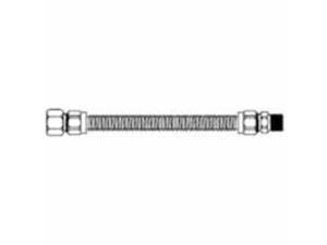 3/8" O.D. Gas Connector - 1/2" M.I.P. Safety+PLUS x 3/8" M.I.P.-1/2X3/8-36 GAS C 3/8" O.D. Gas Connector - 1/2" M.I.P. Safety+PLUS x 3/8" M.I.P.-1/2X3/8-36 GAS C