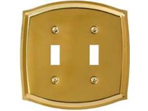 American Tack & Hdwe Co 76TTBR 2-Toggle Plate P. Brass 2-Gang Toggle Solid American Tack & Hdwe Co 76TTBR 2-Toggle Plate P. Brass 2-Gang Toggle Solid