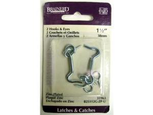 Brainerd 1-1/2" Zinc Hook and Eye Door Latch 2Pk 31963 Brainerd 31963 Brainerd 1-1/2" Zinc Hook and Eye Door Latch 2Pk 31963 Brainerd 31963
