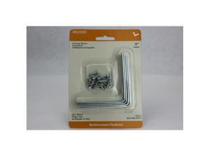 Brainerd 3" Zinc Plated Corner Braces 4Pk 32373 Brainerd 32373 022788323737 Brainerd 3" Zinc Plated Corner Braces 4Pk 32373 Brainerd 32373 022788323737