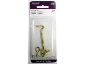 Brainerd 3" Brass Plated Hook and Eye Latch 31974 Brainerd Hardware 31974 Brainerd 3" Brass Plated Hook and Eye Latch 31974 Brainerd Hardware 31974