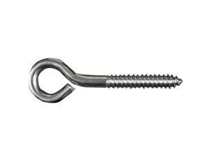 National 1/4" X 3-3/4" Stainless Steel Lag Eye Bolt NATIONAL N220-772 National 1/4" X 3-3/4" Stainless Steel Lag Eye Bolt NATIONAL N220-772