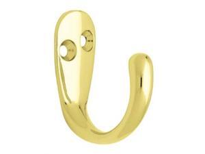 Brainerd Brass Plated Single Prong Robe Hook 47775 Brainerd 47775 022788477751 Brainerd Brass Plated Single Prong Robe Hook 47775 Brainerd 47775 022788477751