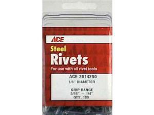 Rivet St1 / 8X1 / 4Ace 100Pk ACE Pop Rivets 2014280A 082901016038 Rivet St1 / 8X1 / 4Ace 100Pk ACE Pop Rivets 2014280A 082901016038