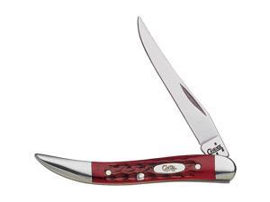 Case Cutlery 610096 SS Worn OldRed Small Texas Toothpick Pocket Knife Case Cutlery 610096 SS Worn OldRed Small Texas Toothpick Pocket Knife