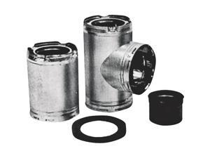 3-Wall Chimney Tee Assembly, 6 X 16 X 3" AMERICAN METAL Chimney Pipe Accessories 3-Wall Chimney Tee Assembly, 6 X 16 X 3" AMERICAN METAL Chimney Pipe Accessories