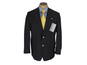 Famous American Designer Men's Single Breasted 2 Button Navy Blue Wool Blazer Sport Coat Jacket Famous American Designer Men's Single Breasted 2 Button Navy Blue Wool Blazer Sport Coat Jacket