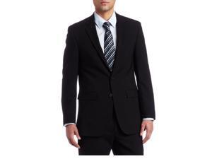 Kenneth Cole NY Men's Solid Black Slim Fit Wool Suit Kenneth Cole NY Men's Solid Black Slim Fit Wool Suit