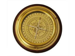 6" Solid Brass Navigational Desktop Compass with Wood Base 6" Solid Brass Navigational Desktop Compass with Wood Base
