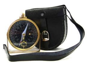 Brass Face Clinometer Compass with Case - Navigation Brass Face Clinometer Compass with Case - Navigation