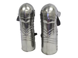 Full Leg Steel Gothic Armor: Medieval Knight Costume Full Leg Steel Gothic Armor: Medieval Knight Costume