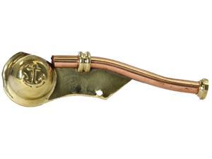 Maritime Brass and Copper Boatswain Pipe: Navy Bosun Nautical Whistle Maritime Brass and Copper Boatswain Pipe: Navy Bosun Nautical Whistle