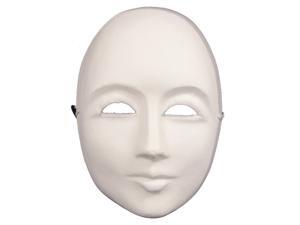 White Paper Mache Masquerade Mask - Arts and Crafts White Paper Mache Masquerade Mask - Arts and Crafts