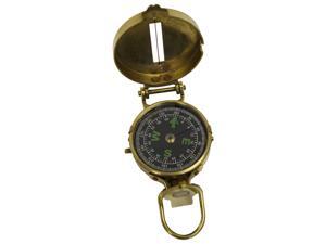 Brass Lensatic Hiking Compass - Military Style Brass Lensatic Hiking Compass - Military Style