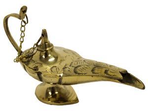 6" Solid Brass Aladdin Magic Genie Lamps - Incense 6" Solid Brass Aladdin Magic Genie Lamps - Incense