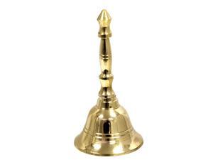 Small Hand Held Service Bell - Polished Brass Finish Small Hand Held Service Bell - Polished Brass Finish