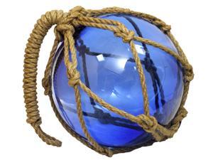 10" MARITIME FISHING FLOAT - Blown Glass - GARDEN GLOBE 10" MARITIME FISHING FLOAT - Blown Glass - GARDEN GLOBE