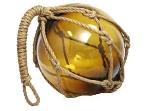 10" MARITIME FISHING FLOAT - Blown Glass - GARDEN GLOBE 10" MARITIME FISHING FLOAT - Blown Glass - GARDEN GLOBE