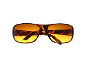 Men's Sports Wrap Around Driving Blue Blocking Sunglasses Amber High Tortoise Men's Sports Wrap Around Driving Blue Blocking Sunglasses Amber High Tortoise