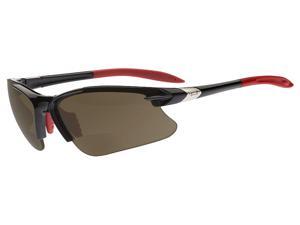 Dual Power Eyewear SL2 Pro Black Frame Brown Lens 2.50 Reading Glasses Dual Power Eyewear SL2 Pro Black Frame Brown Lens 2.50 Reading Glasses