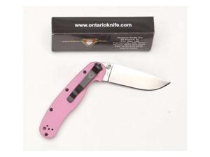 Ontario RAT Model II Folder, SP - Pink Handle 8862 Ontario RAT Model II Folder, SP - Pink Handle 8862