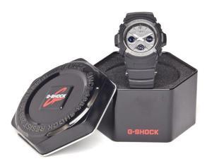 Casio G-Shock Ana-Digi Multi-Band 6 Black Resin, Blk IP Bez GryFace AWGM100B-1A Casio G-Shock Ana-Digi Multi-Band 6 Black Resin, Blk IP Bez GryFace AWGM100B-1A