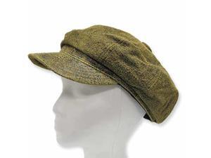 New ENGLISH NEWSBOY ANTIQUE Leather Ivy Cap Hat 7 1/8 New ENGLISH NEWSBOY ANTIQUE Leather Ivy Cap Hat 7 1/8