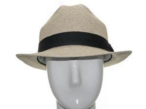 UNIQUE PACKABLE Fedora Panama straw Hat Stingy Brim 7 1/4 UNIQUE PACKABLE Fedora Panama straw Hat Stingy Brim 7 1/4