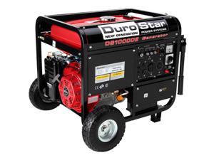 DuroStar DS10000E 10,000-Watt 16.0Hp Portable Gas Generator with Electric Start and Wheel Kit DuroStar DS10000E 10,000-Watt 16.0Hp Portable Gas Generator with Electric Start and Wheel Kit