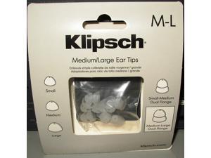 Klipsch DF LG C Medium-Large Size Dual Flange Replacement Ear Tip - 4 Pair Per Package - Clear 1008373 Klipsch DF LG C Medium-Large Size Dual Flange Replacement Ear Tip - 4 Pair Per Package - Clear 1008373