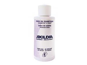 Akildia Diabetic Skincare Soapless Footwash Lotion, 6.76 oz. Akildia Diabetic Skincare Soapless Footwash Lotion, 6.76 oz.