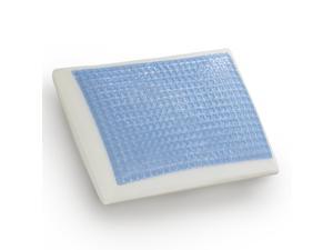 Comfort Revolution Memory Foam, Cornflower Blue Square Gel Foam Bed Pillow Comfort Revolution Memory Foam, Cornflower Blue Square Gel Foam Bed Pillow