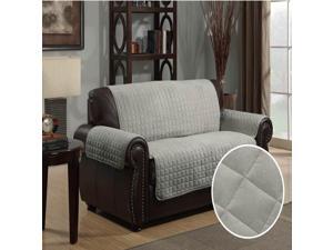 Furniture Protector Pet Cover Quilted Microsuede Loveseat 88 x 76 - Gray Furniture Protector Pet Cover Quilted Microsuede Loveseat 88 x 76 - Gray