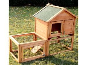 Pawhut Wooden Bunny Rabbit Hutch w/ Outdoor Run Pawhut Wooden Bunny Rabbit Hutch w/ Outdoor Run