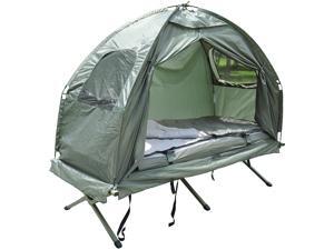Compact Portable Foldable Pop Up Tent Camping Cot w/ Air Mattress & Sleeping Bag Compact Portable Foldable Pop Up Tent Camping Cot w/ Air Mattress & Sleeping Bag