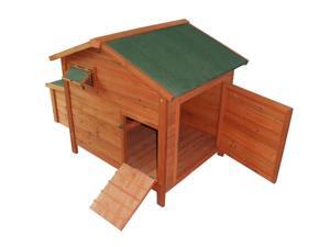 Pawhut Deluxe Wooden Large Chicken Coop / Hen House w/ 2 Roosting Poles Pawhut Deluxe Wooden Large Chicken Coop / Hen House w/ 2 Roosting Poles