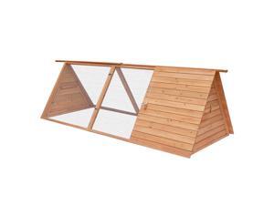 Pawhut Triangle Wooden Animal House Chicken Coop Pawhut Triangle Wooden Animal House Chicken Coop