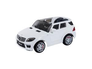 Mercedes Benz ML63 12V Kids Electric Ride On Car with MP3 and Remote Control - White Mercedes Benz ML63 12V Kids Electric Ride On Car with MP3 and Remote Control - White