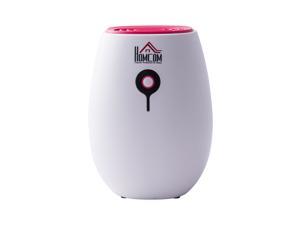 HomCom Portable Compact Mini Air Dehumidifier - White and Pink HomCom Portable Compact Mini Air Dehumidifier - White and Pink