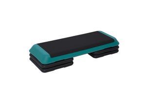 Soozier 43" Adjustable Aerobic Platform Stepper w/ Risers - Green / Black Soozier 43" Adjustable Aerobic Platform Stepper w/ Risers - Green / Black