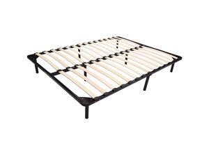 HomCom Full Size Mattress Wood Slat Platform Bed Frame HomCom Full Size Mattress Wood Slat Platform Bed Frame