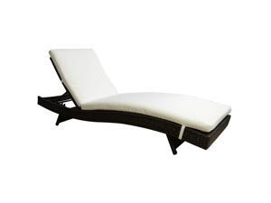 Outsunny Reclining PE Rattan Wicker Patio Lounge Chair Outsunny Reclining PE Rattan Wicker Patio Lounge Chair