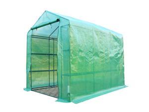 Outsunny 8’ x 6’ x 7’ Outdoor Portable Walk-in Greenhouse Outsunny 8’ x 6’ x 7’ Outdoor Portable Walk-in Greenhouse