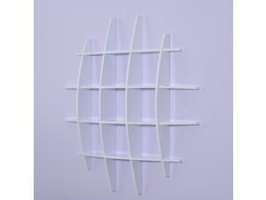 HomCom 49” Cross Display Wall Shelf - White HomCom 49” Cross Display Wall Shelf - White