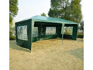Outsunny 10' x 20' Gazebo Canopy Party Tent w/ 4 Removable Side Walls - Green Outsunny 10' x 20' Gazebo Canopy Party Tent w/ 4 Removable Side Walls - Green